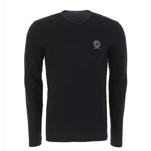 Versace, long sleeve cotton stretch, crewneck shirt size 5/large